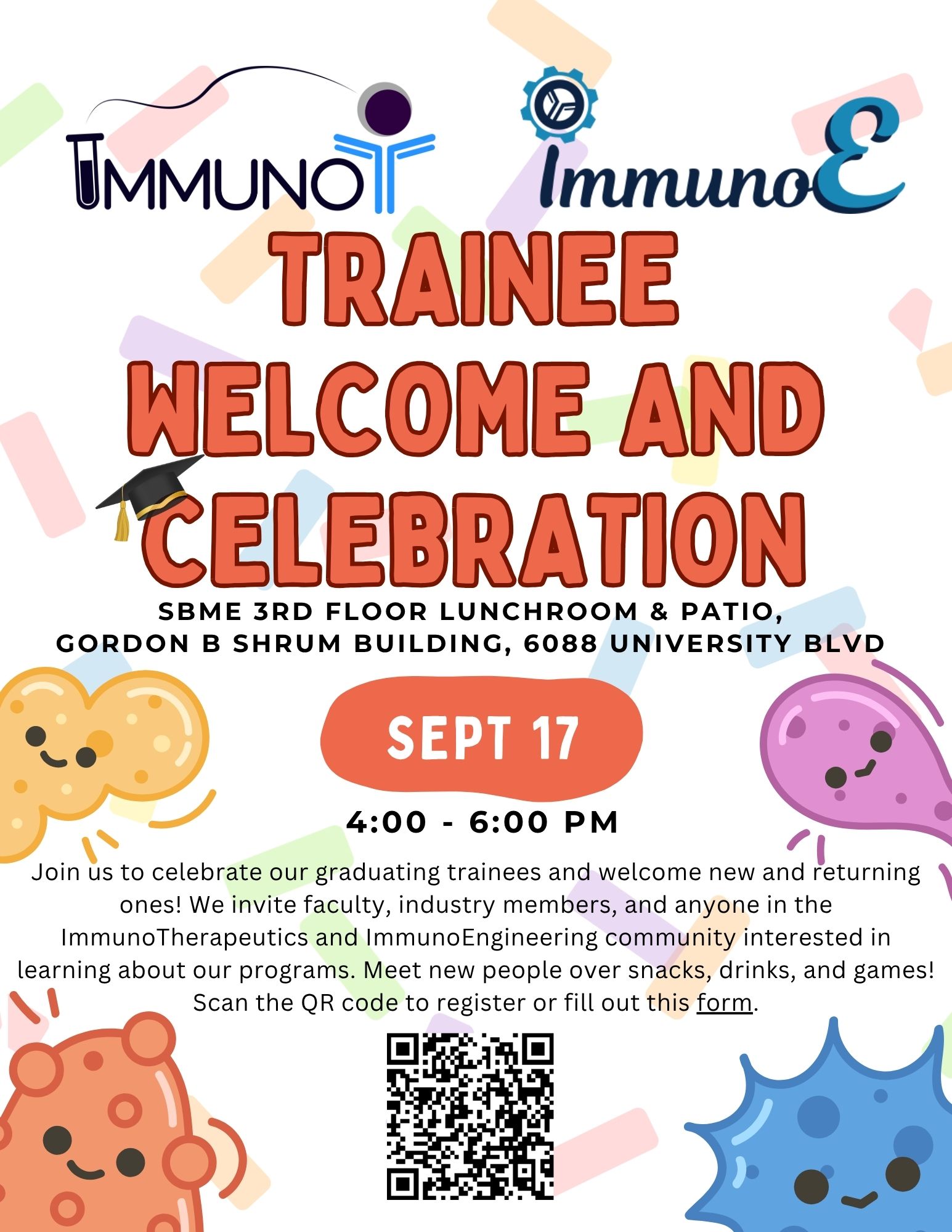 2026 Trainee Welcome and Celebration flyer